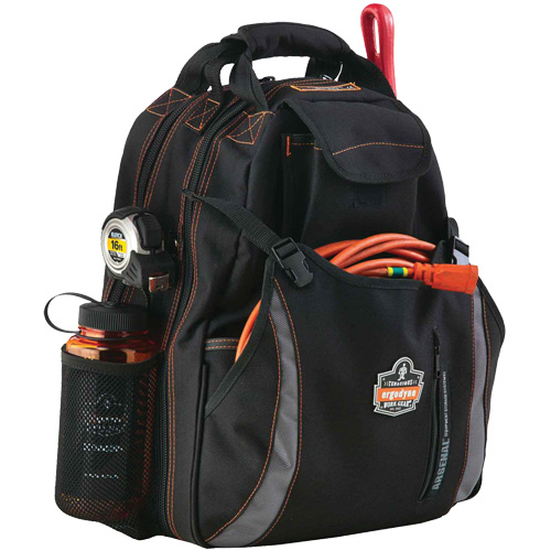 Arsenal&reg; 5843 Tool Backpack, 13-1/2" L x 8-1/2" W, Black, Polyester Les Distributions ICE