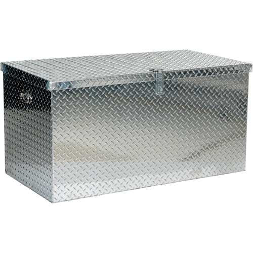Boîte &agrave; outils portative en t&ocirc;le larm&eacute;e d'aluminium, 25-1/16" P x 49-1/4" la x 24" h, Argent Les Distributions ICE