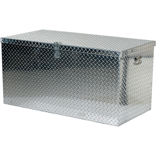 Boîte &agrave; outils portative en t&ocirc;le larm&eacute;e d'aluminium, 25-1/16" P x 49-1/4" la x 24" h, Argent Les Distributions ICE
