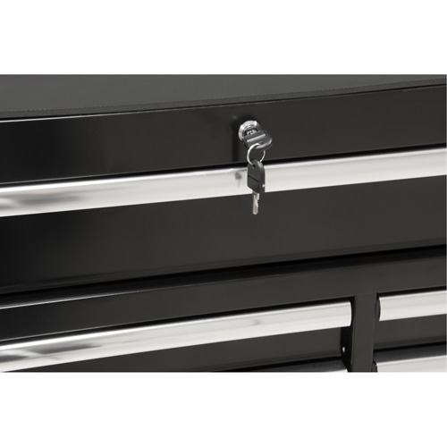 Chariot &agrave; outils industriel, 11 tiroirs, 41" la x 18-3/4" p x 39-1/3" h, Noir Les Distributions ICE