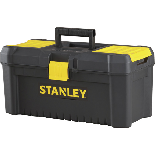 Coffre &agrave; outils avec plateau Essential, 16" la x 8" p x 7-3/10" h, Noir/Jaune Les Distributions ICE