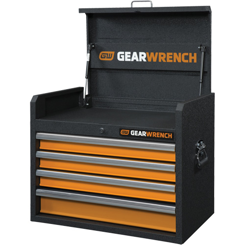 Coffre &agrave; outils de s&eacute;rie GSX, 26" la, 4 tiroirs, Noir/Orange Les Distributions ICE