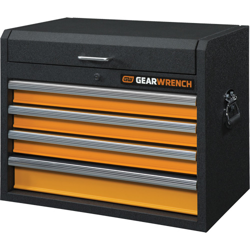 Coffre &agrave; outils de s&eacute;rie GSX, 26" la, 4 tiroirs, Noir/Orange Les Distributions ICE