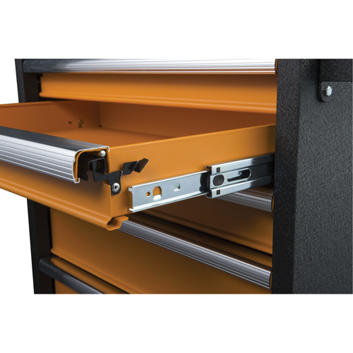 Coffre &agrave; outils de s&eacute;rie GSX, 26" la, 4 tiroirs, Noir/Orange Les Distributions ICE