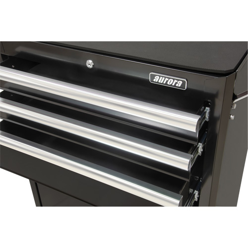 Industrial Tool Cart, 3 Drawers, 29-4/5" W x 21-1/5" D x 38-4/5" H, Black Les Distributions ICE