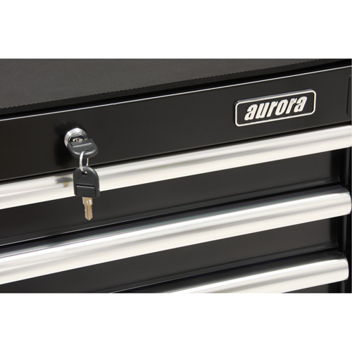 Industrial Tool Cart, 3 Drawers, 29-4/5" W x 21-1/5" D x 38-4/5" H, Black Les Distributions ICE