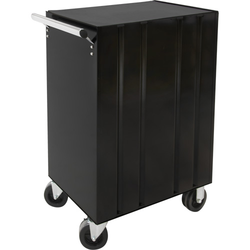 Industrial Tool Cart, 3 Drawers, 29-4/5" W x 21-1/5" D x 38-4/5" H, Black Les Distributions ICE