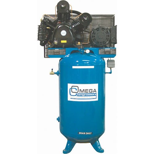 Industrial Series Air Compressors - Vertical Compressors - Two Stage, 66.6 Gal. (80 US Gal) Les Distributions ICE