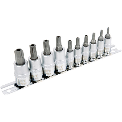 SS1438-10TB 10-Piece 1/4" & 3/8" Drive Tamperproof TORX&reg; Bit Socket Set Les Distributions ICE