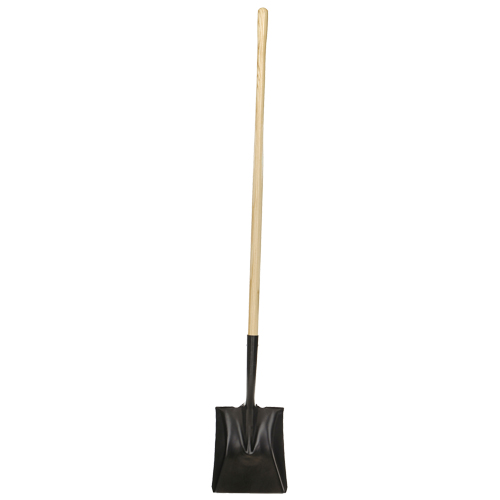 Square-Point Shovel, Wood, Tempered Steel Blade, Straight Handle, 49-1/2" Long Les Distributions ICE
