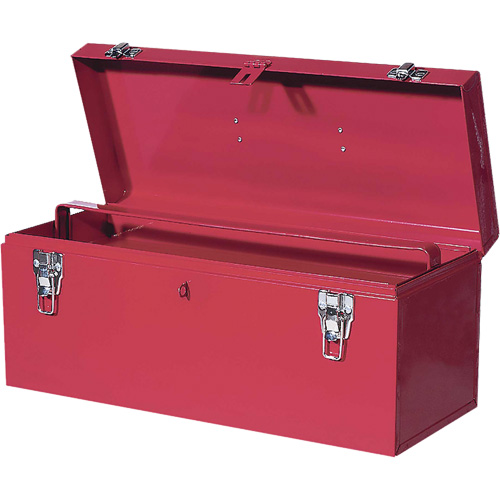 TB21 Steel Hand Tool Box, 8-3/4" D x 20" W x 9-3/8" H, Red Les Distributions ICE
