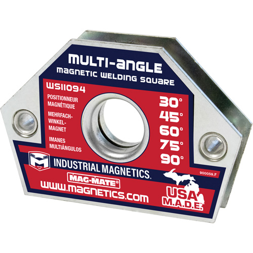 Magnetic Welding Squares, 4-3/8" L x 3/4" W x 3" H, 55 lbs. Les Distributions ICE