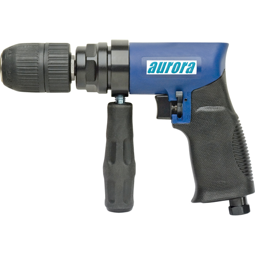 1/2" Air Reversible Drill, 4 CFM, 1/4" NPT, 88 dBA, 1/2" Chuck Les Distributions ICE