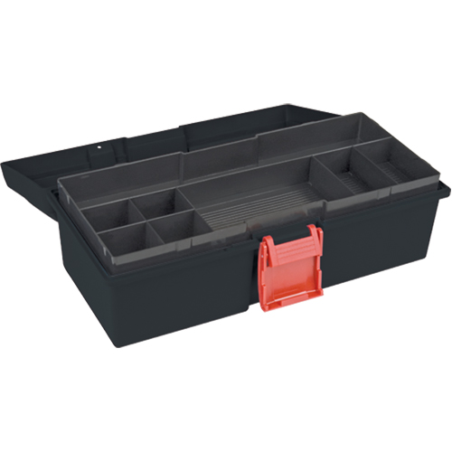 Heavy-Duty Tool Box, 15" W x 7" D x 5-1/2" H, Black Les Distributions ICE