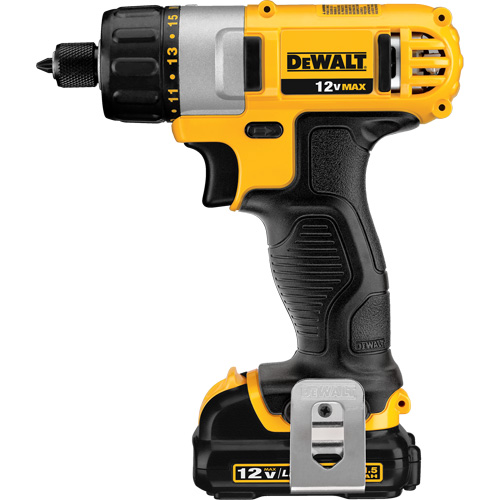 Ensemble de tournevis max, 1/4", 12 V, 160 UWO couple max., Lithium-ion bloc-pile Les Distributions ICE