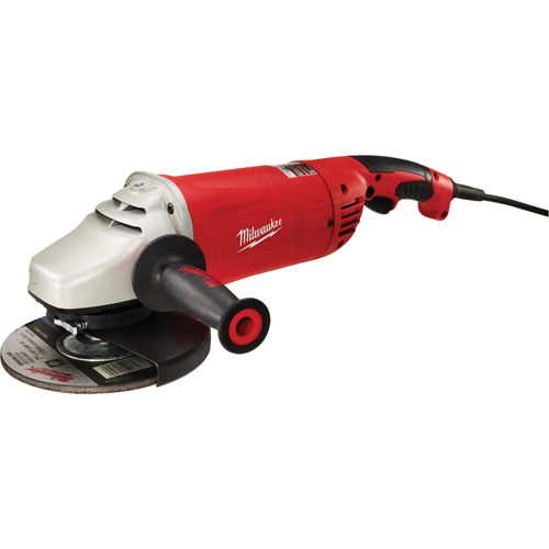 Meuleuse &agrave; angle large et prise g&acirc;chette avec verrou, 7"/9", 120 V, 15 A, 6000 Tr/min Les Distributions ICE