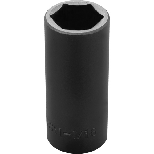 Socket, Impact, 1-1/16", 1/2" Drive, 6 Points, Deep Les Distributions ICE