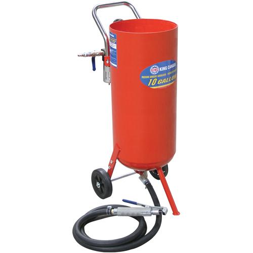 Pressure Abrasive Sandblasters, 6-25 CFM, 8.3 Gal. (10 US Gal) Tank Les Distributions ICE
