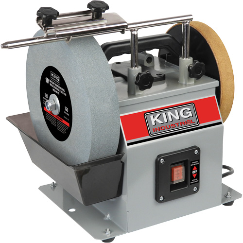 Affûteuse s&egrave;che-humide, Dia de roue 10", 1/4 CV, 115 tr/min Les Distributions ICE