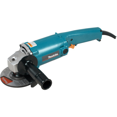 Meuleuse angulaire avec g&acirc;chette de s&eacute;curit&eacute; CA/CC &agrave; deux niveaux, 5", 120 V, 10 A, 12 000 Tr/min Les Distributions ICE