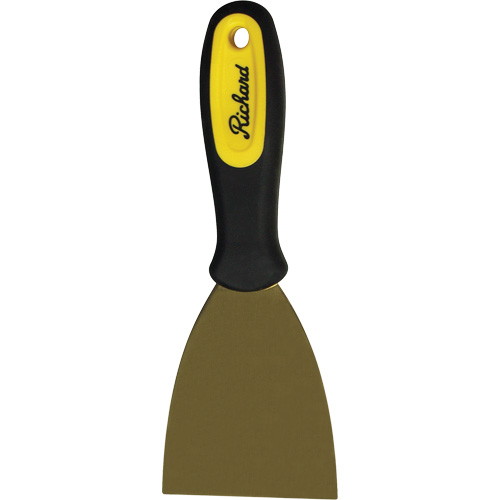 Stiff Wall Scrapers, Brass Blade, 3" Wide, Plastic Handle Les Distributions ICE
