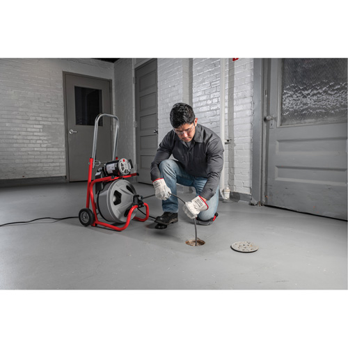 D&eacute;gorgeoir auto-aliment&eacute; K-400 a/c&acirc;ble C-45IW, &eacute;lectrique, 1/2" x 75' et 3/8" x 100' Les Distributions ICE