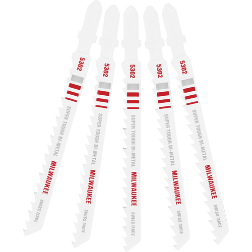 Lame de scie sauteuse, Bim&eacute;tal, Tige en T, 4" lo, 6 dents par pouce Les Distributions ICE