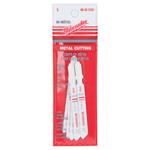 Lame de scie sauteuse, Bim&eacute;tal, Tige en T, 3" lo, 24 dents par pouce Les Distributions ICE