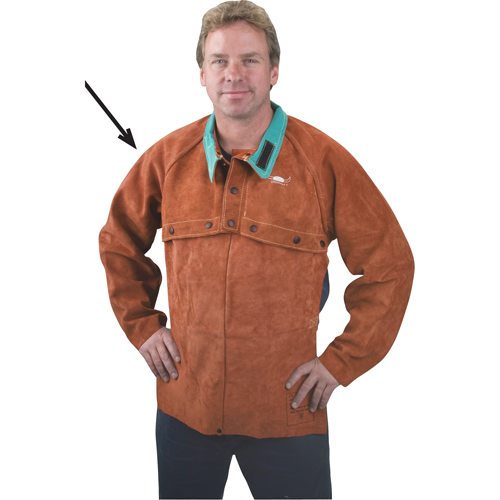 Plastrons &agrave; manches en cuir, T-Grand, Lava Brown Les Distributions ICE