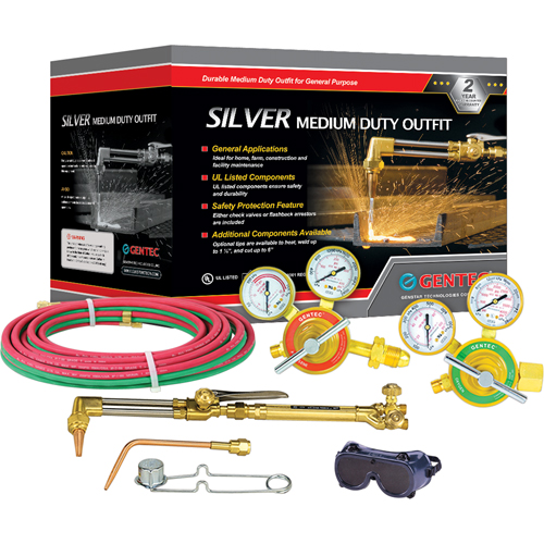 Silver Medium-Duty Welding & Cutting Outfits, 1/2" Cut, 1/4" Weld Les Distributions ICE