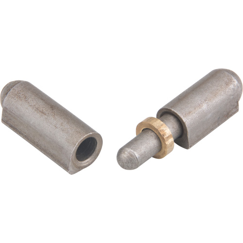 Weld-On Hinge, 0.315" Dia. x 1.575" L, Mild Steel w/Fixed Steel Pin Les Distributions ICE