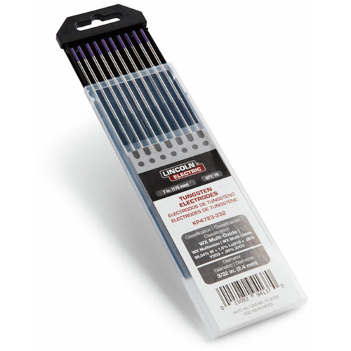 &eacute;lectrodes de tungst&egrave;ne de premi&egrave;re qualit&eacute; WX Multi-Oxide, 3/32" dia. x 7" lo Les Distributions ICE