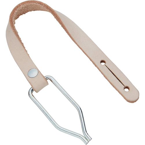 Corde de service avec agrafe pour courroie, Cuir, Beige Les Distributions ICE