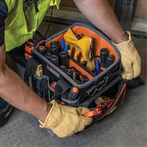 Fourretout Tradesman Pro, Nylon balistique, 40 pochettes, Noir/Orange Les Distributions ICE