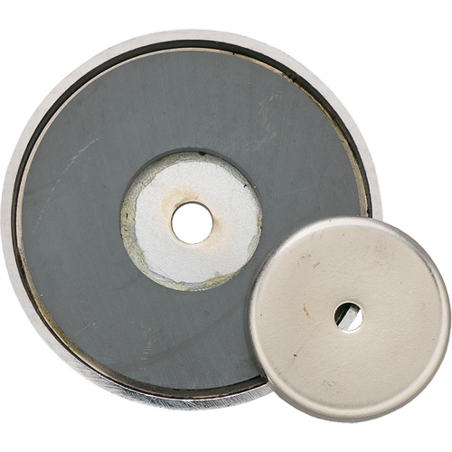Pot magn&eacute;tique peu profond en c&eacute;ramique, dia. 1-3/8", Force de 12 lb Les Distributions ICE