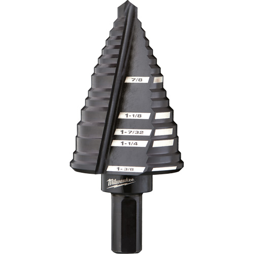 Foret &eacute;tag&eacute; no 12, 7/8" - 1-3/8", Acier rapide Les Distributions ICE
