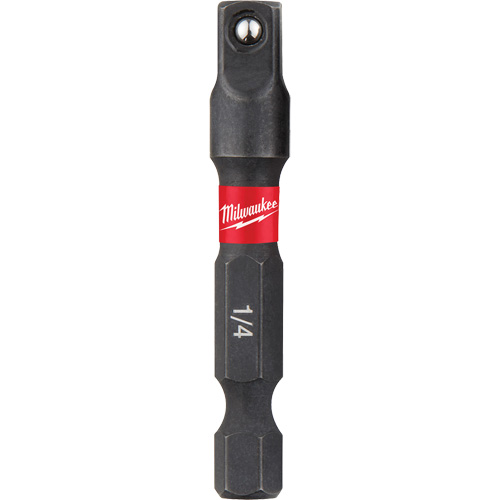 Shockwave Impact Driver Socket Adapters, 1/4" Drive Size, 1/4" Male Size, Ball, 1-7/8" L Les Distributions ICE