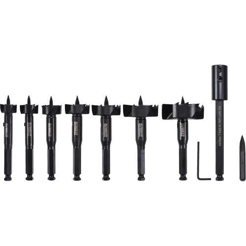 Self-Feed Wood Drill Bit Kit, 8 Pieces, High Carbon Steel Les Distributions ICE