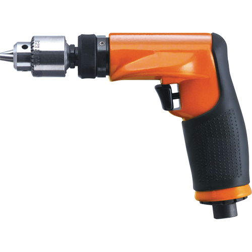 14CF Series Non-Reversible Drill, 38 CFM, 1/4", 80 dBA, 3/8" Chuck, Keyed Les Distributions ICE