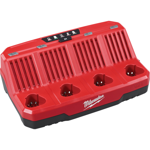 M12 Four Bay Sequential Charger, 12 V, Lithium-Ion Les Distributions ICE