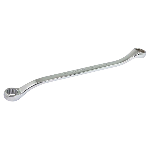 Box End Wrench, 12 Point, 14 mm x 15 mm, 15° Offset, Chrome Finish Les Distributions ICE