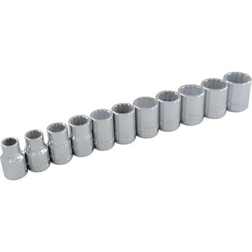Socket Set, 11 Pcs, 3/8" Drive Size Les Distributions ICE