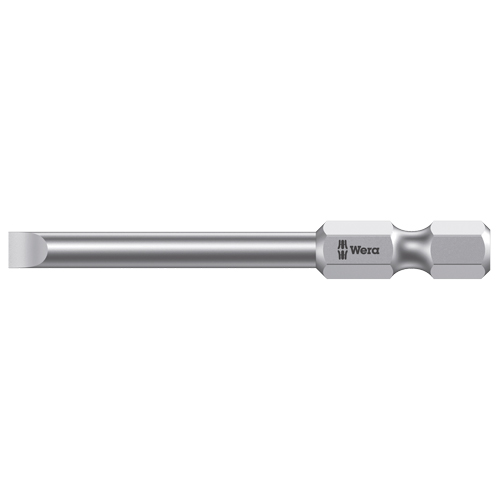 Power Screwdriver Bit, Slot, 3 mm Tip, 1/4" Drive Size, 2-3/4" Length Les Distributions ICE
