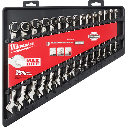 Wrench Set, Combination, 15 Pieces, Metric Les Distributions ICE