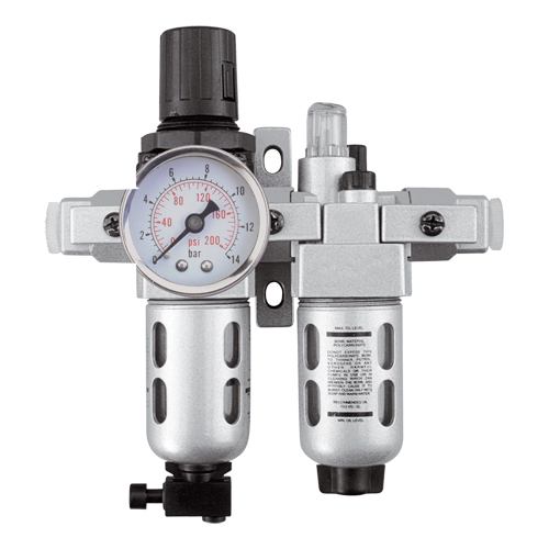 Modular Filter/Regulator & Lubricator (Gauge Included), 1/4" NPT Les Distributions ICE