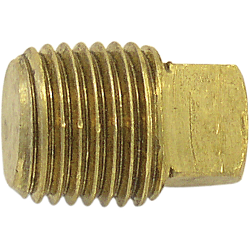 Bouchon de tuyau (t&ecirc;te carr&eacute;e), 1/4" dia., Laiton Les Distributions ICE