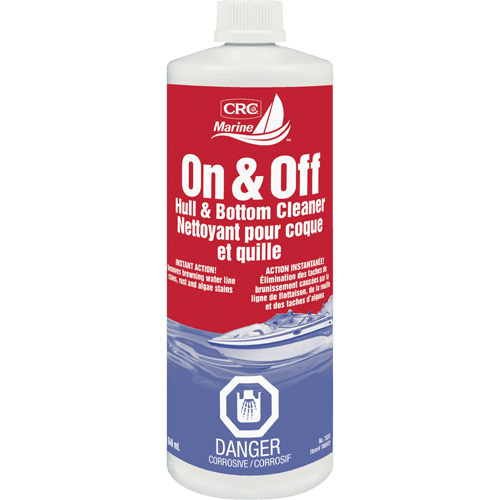 Nettoyant pour coques et parois inf&eacute;rieures de bateaux On & Off, 946 ml, Bouteille Les Distributions ICE