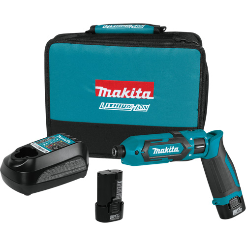 Impact Driver Kit, 1/4", 220 in-lbs Max. Torque, 7.2 V, Lithium-Ion Les Distributions ICE