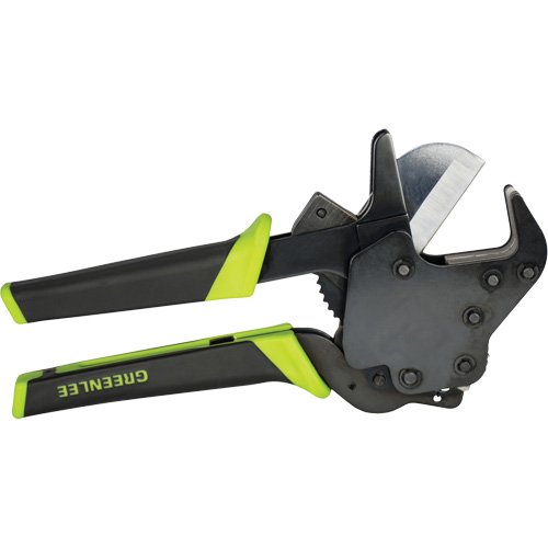 Quick-Release Ratcheting PVC Cutter, 1-5/8" Capacity Les Distributions ICE