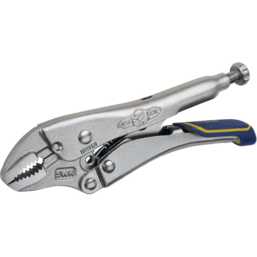 Fast Release Locking Pliers with Wire Cutter, 5" Length, Curved Jaw Les Distributions ICE